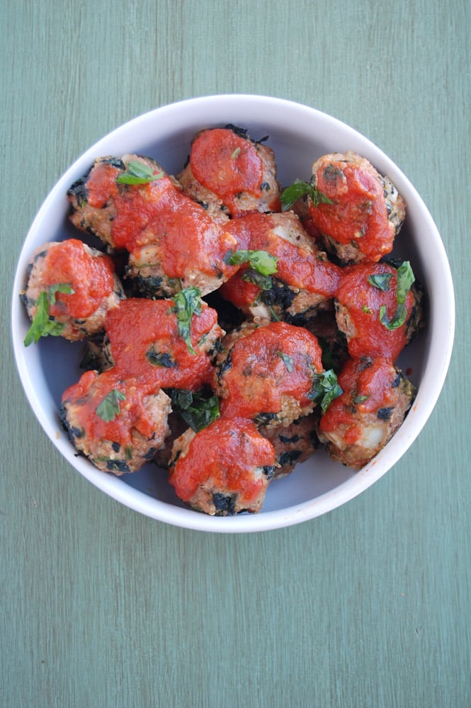 Turkey, quinoa and spinach meatballs Food Lovin Family