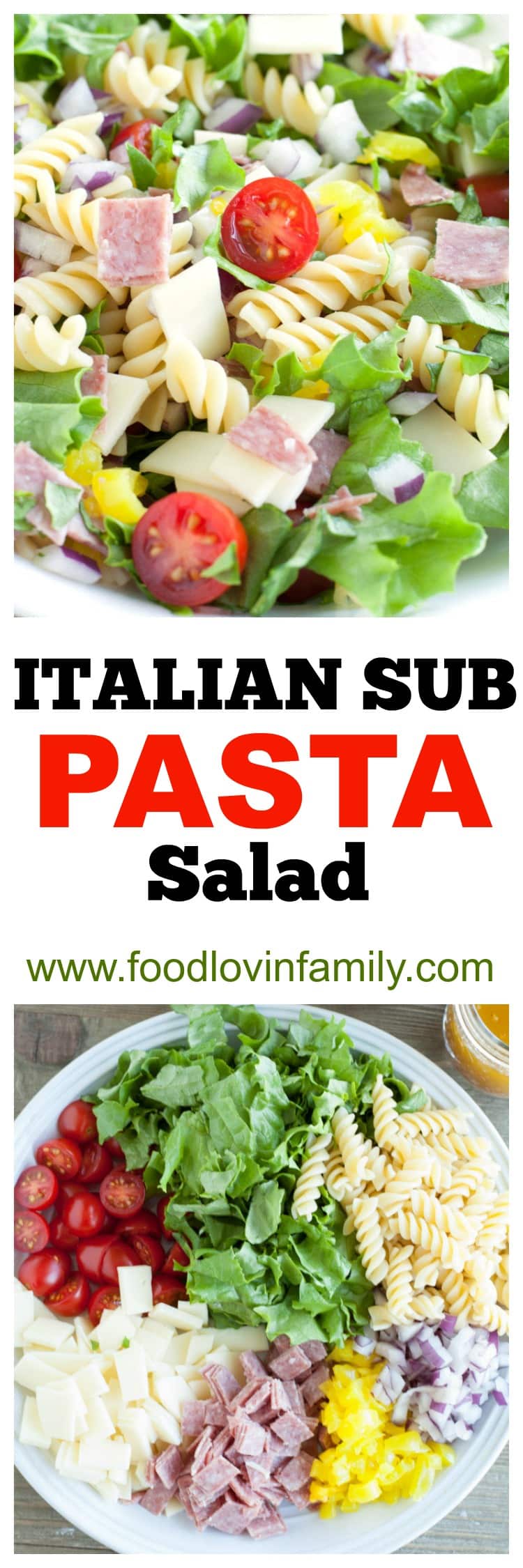 Italian Sub Pasta Salad| Pasta Salad| Italian Pasta Salad| Pot Luck| Salad|