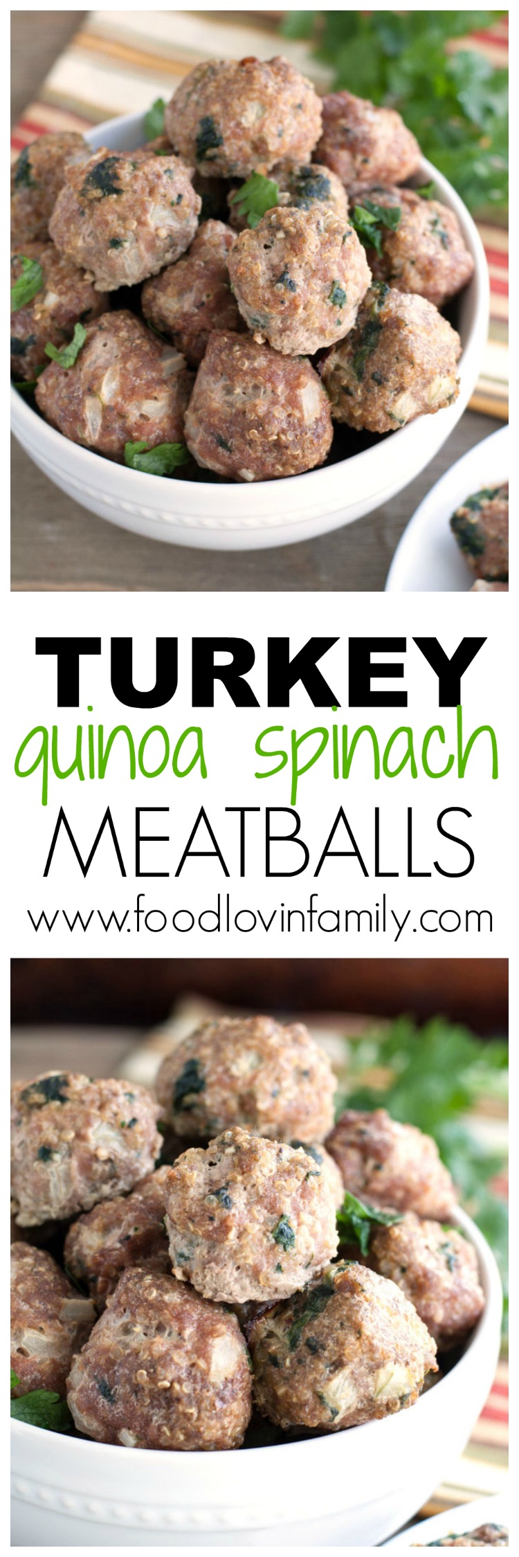 Turkey quinoa and spinach meatballs - Food Lovin Family