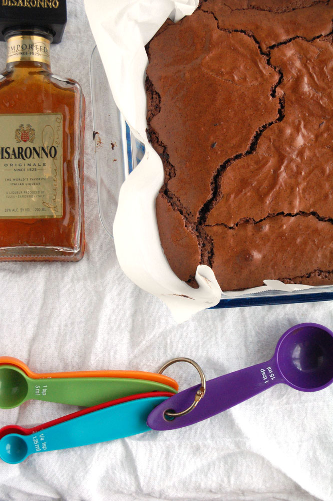 amaretto brownies