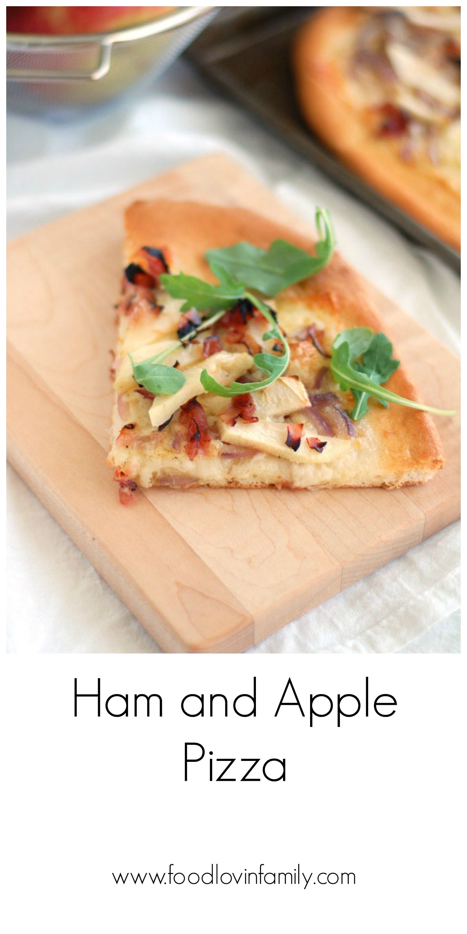 ham and apple pizza