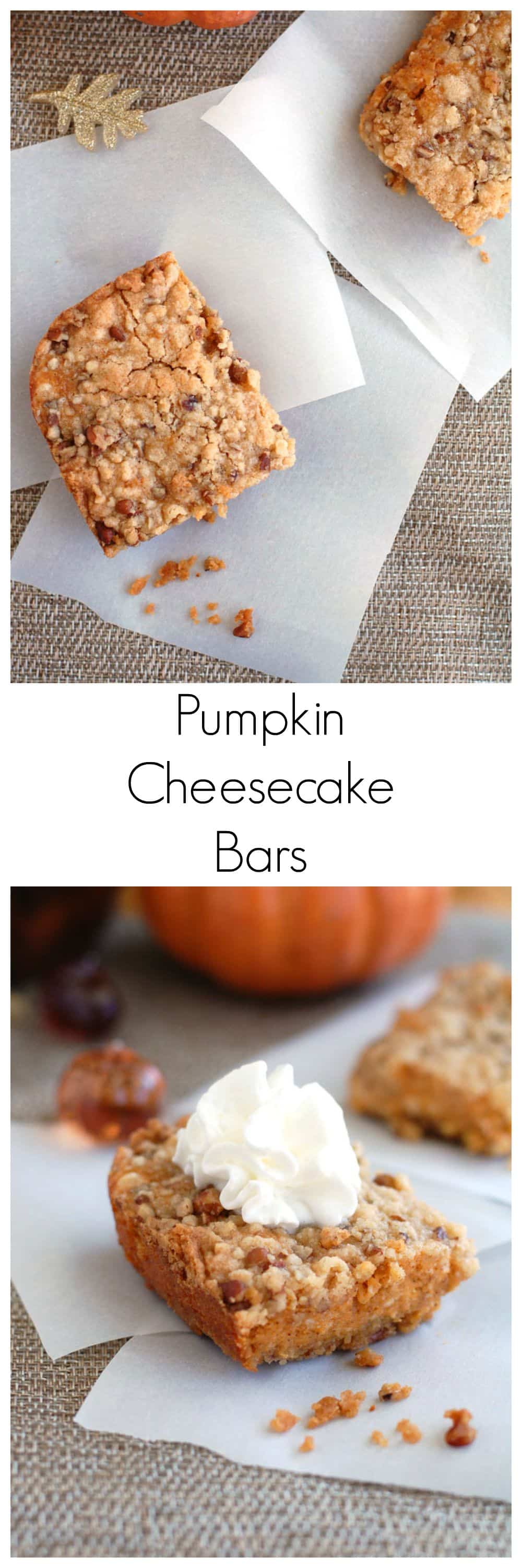 pumpkin cheesecake bars