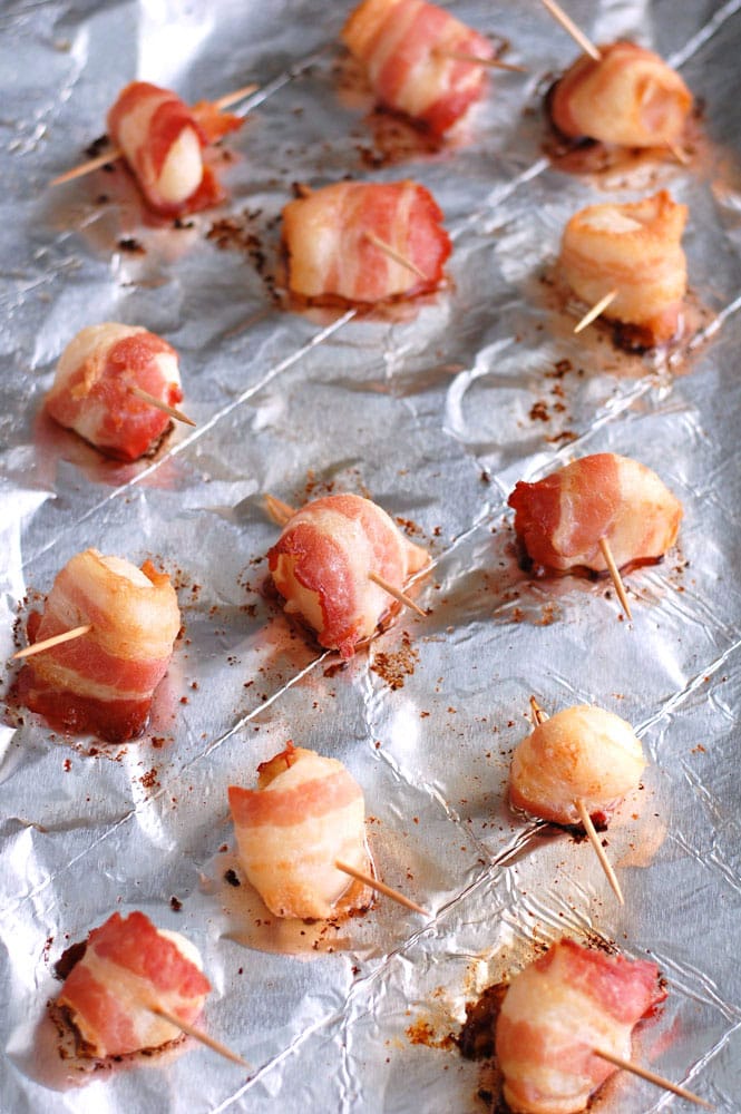 Bacon wrapped water chestnuts Food Lovin Family