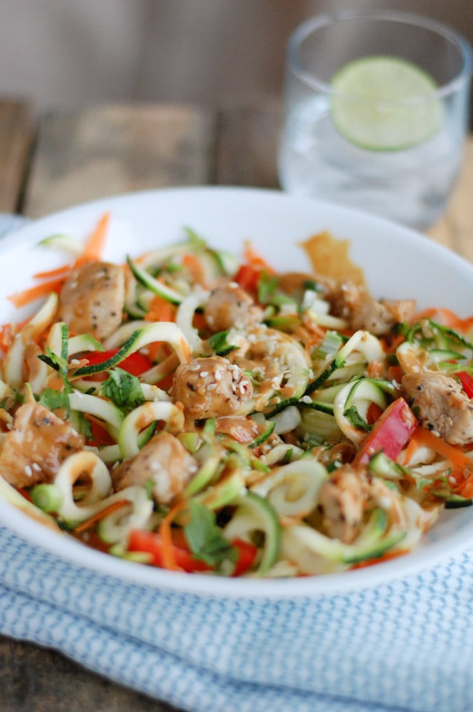 Chicken and Zucchini Noodles 