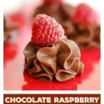 chocolate raspberry truffles