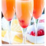 Mimosas in a glass.