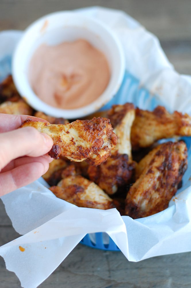 Game worthy baked brown sugar chicken wings that are a little bit spicy and a little bit sweet. Your fans will go crazy for these wings!