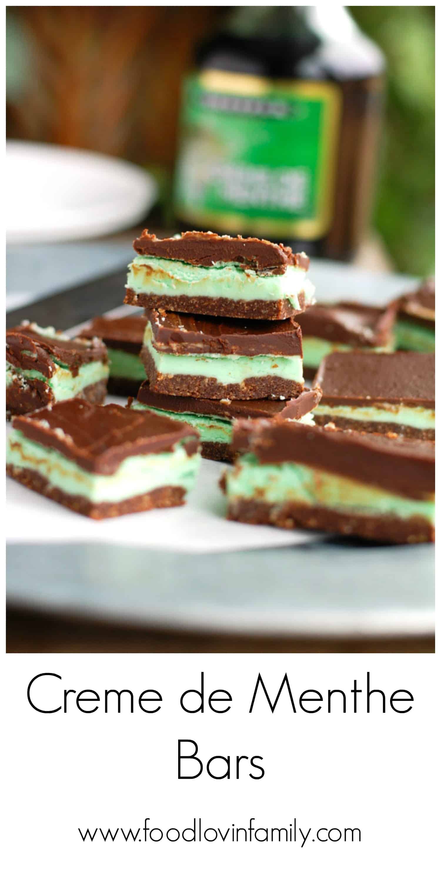 Creme de menthe bars