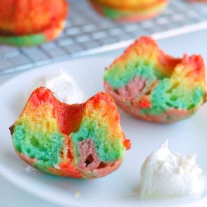 Rainbow bundt cakes are so fun to make and eat!