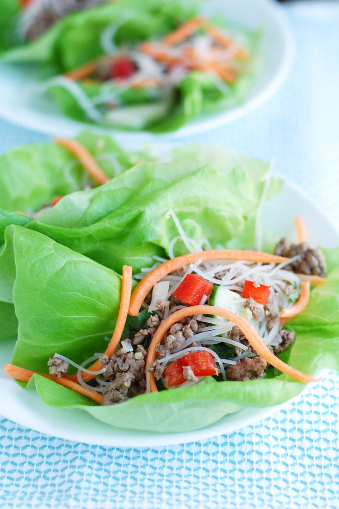 asian beef lettuce wraps