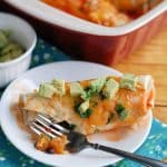 Butternut Squash and black bean enchiladas