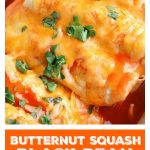 butternut squash enchiladas pin for pinterest