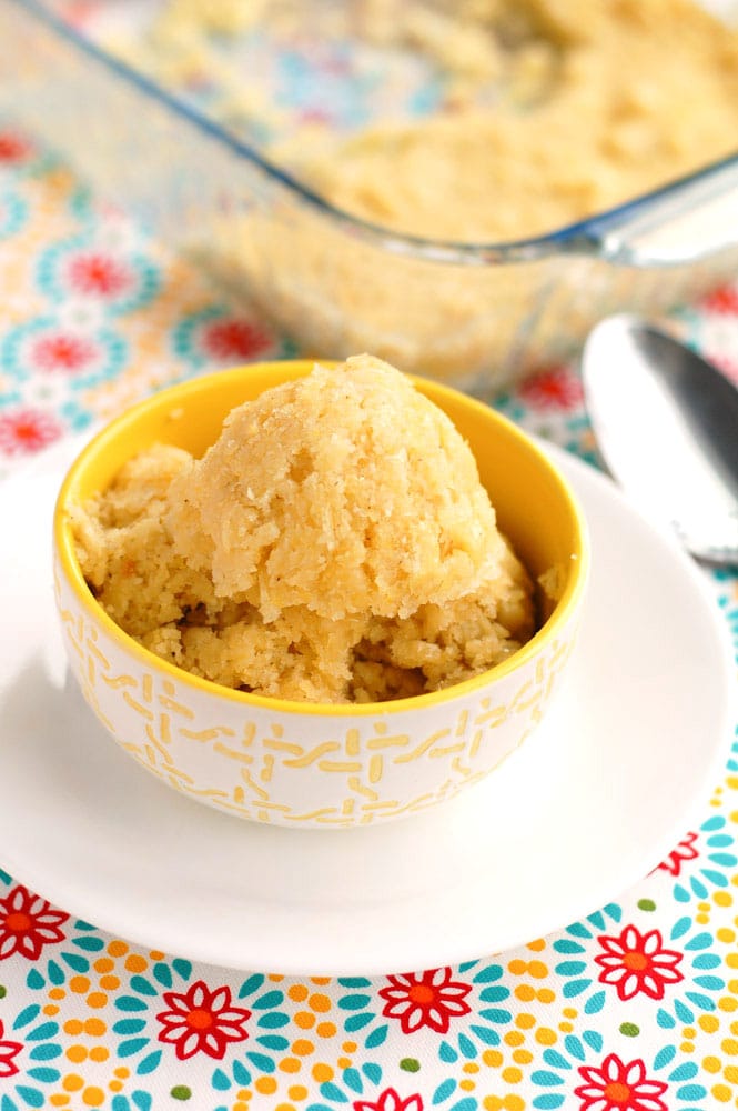 Corn Cake in a bowl