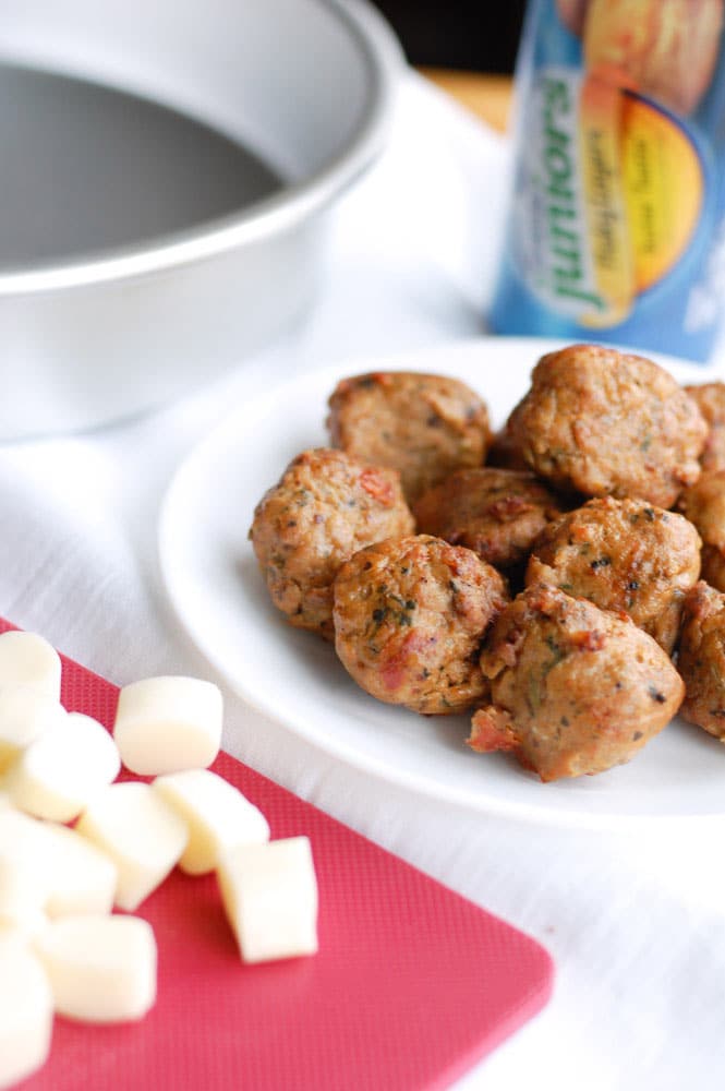 Meatball biscuit bombs Meatball biscuit bombs make the perfect meal or snack. Cheese and meatballs rolled up in a biscuit, they are like little meatball subs.