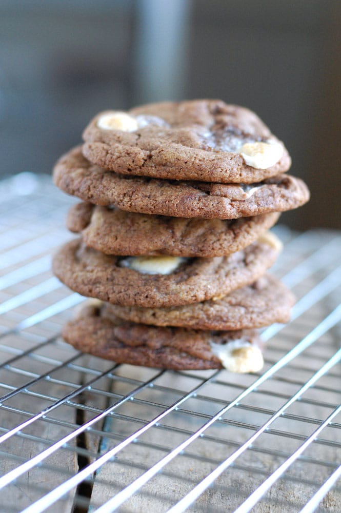 Mexican Hot Chocolate cookies stacked