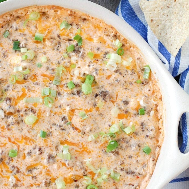 Hot Sausage Beer Cheese Dip-image