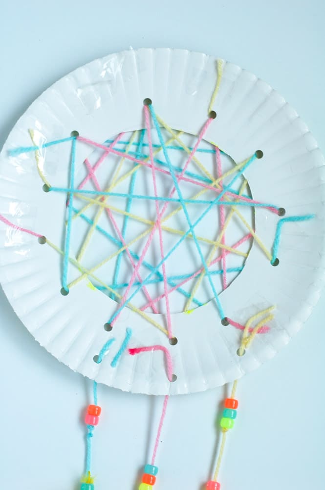 DIY Dream Catcher Dream Catcher on a table