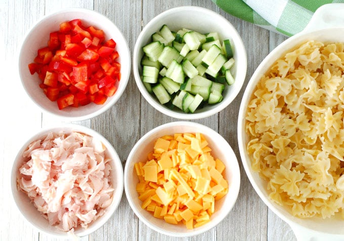 pasta salad ingredients