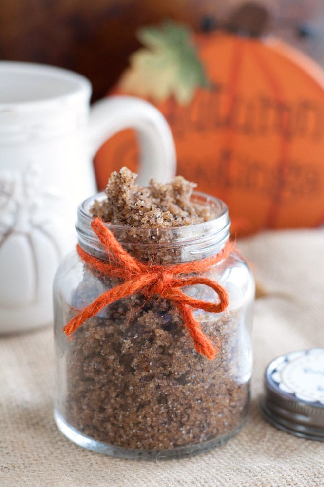 pumpkin spice latte sugar scrub.