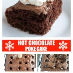 Piece of chocolate cake on plate.