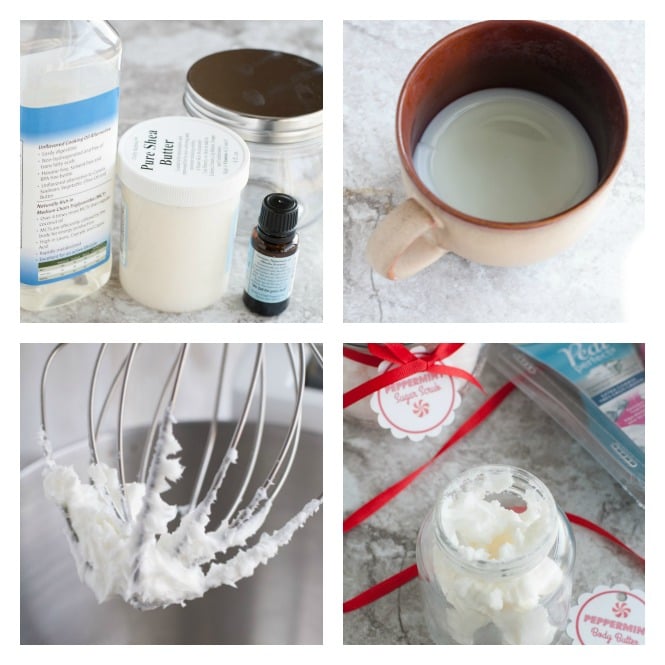 Treat yourself or a friend to this easy peppermint sugar scrub and body butter.