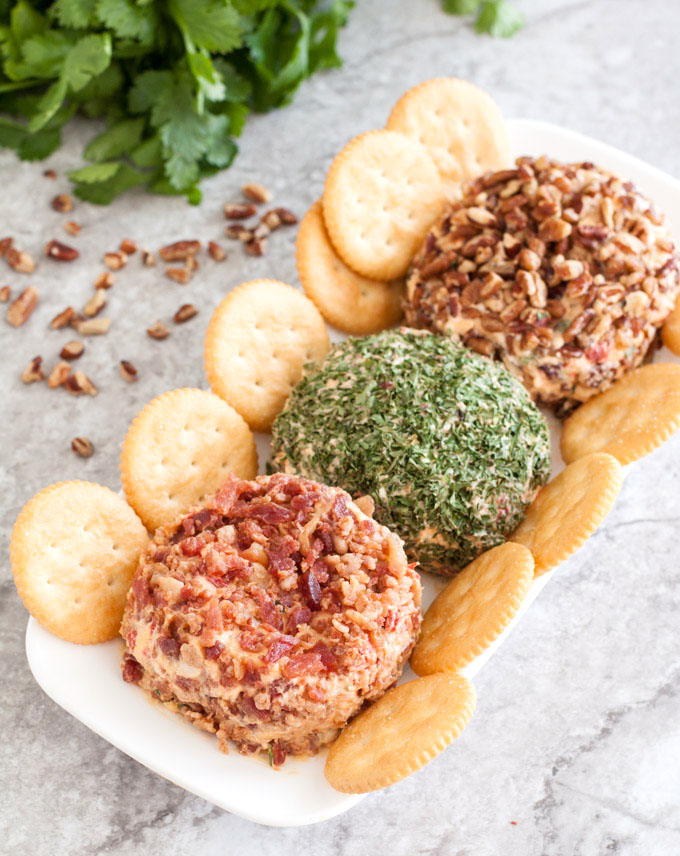  pimento cheese balls on a plate