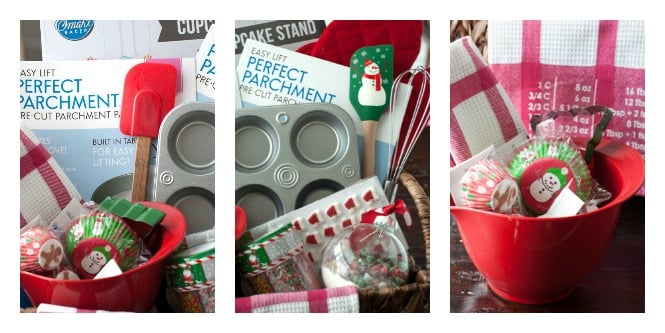 Making a DIY Baking Gift Basket is easy and fun. A great gift for friends who loves baking and being in the kitchen.