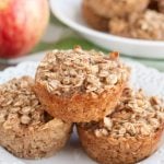 Oatmeal muffins on a plate.