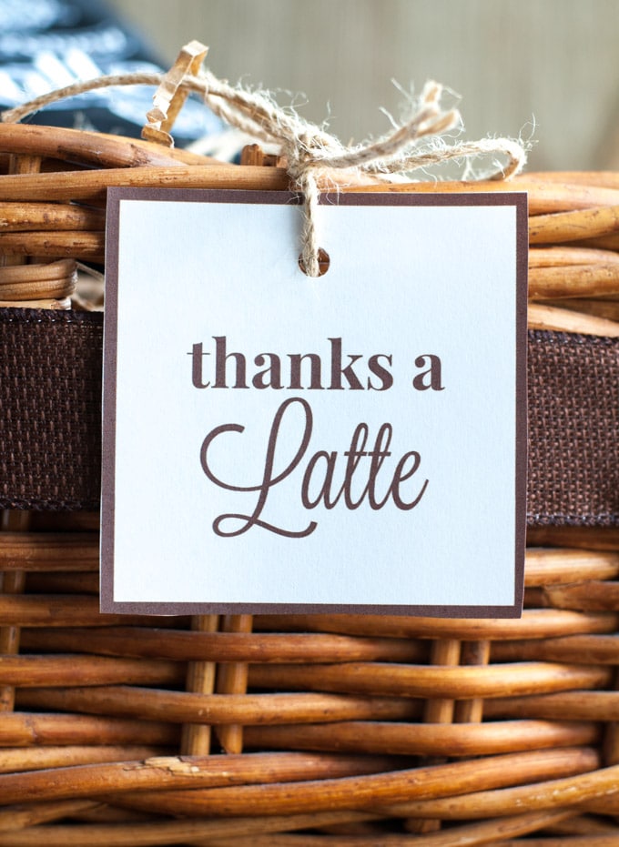 Caramel Latte with Thanks A Latte Gift Basket