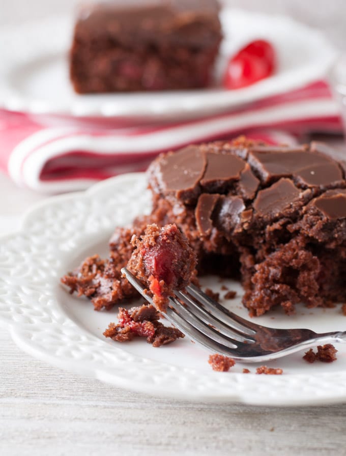 Chocolate cake on a plate