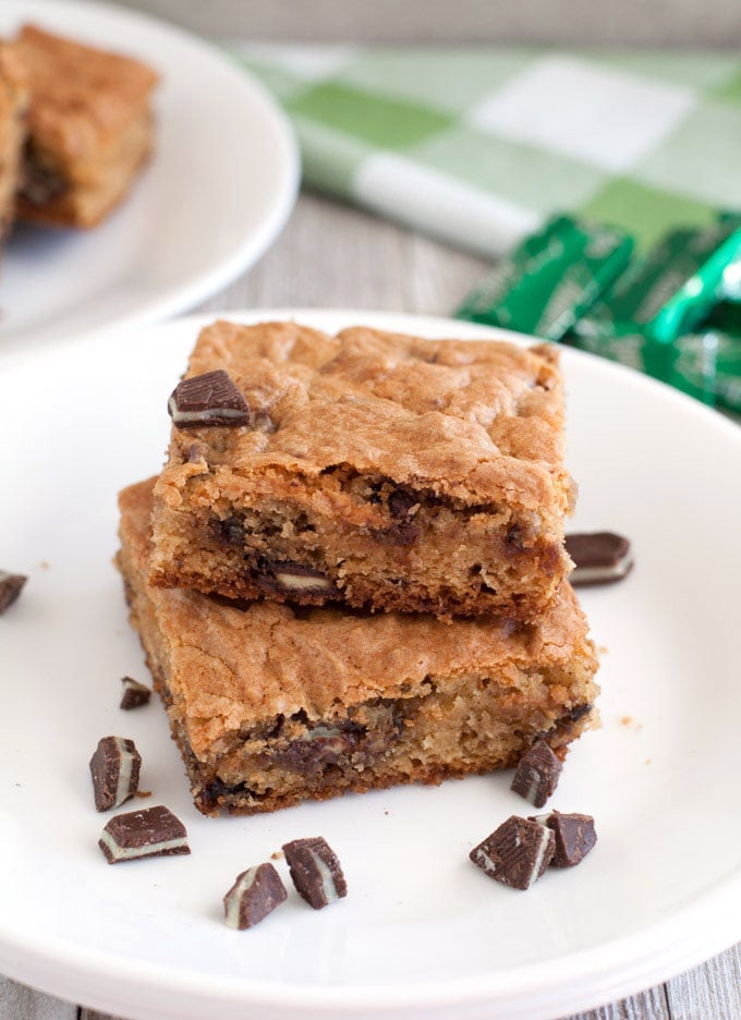 Soft Batch Andes Mint Cookie Bars