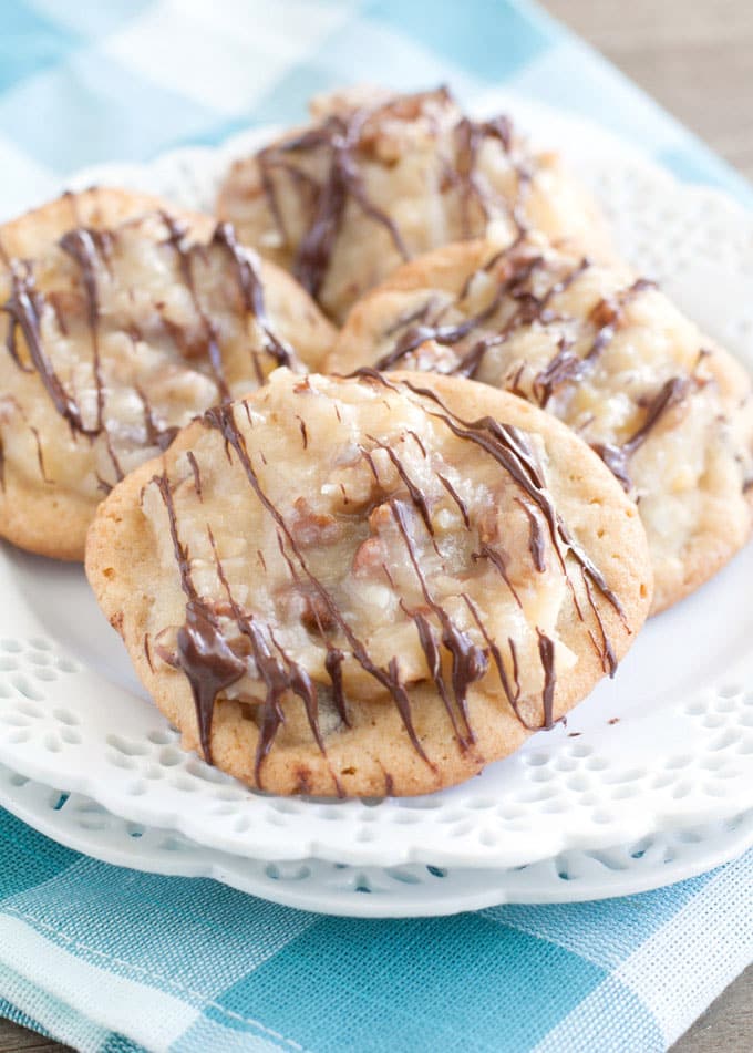 German Chocolate Chocolate Chip Cookies