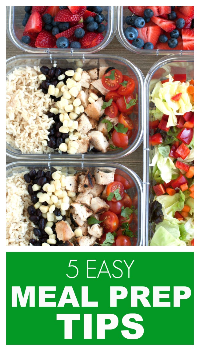 5 easy meal prep tips