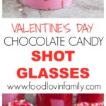 Red and pink candy glasses.
