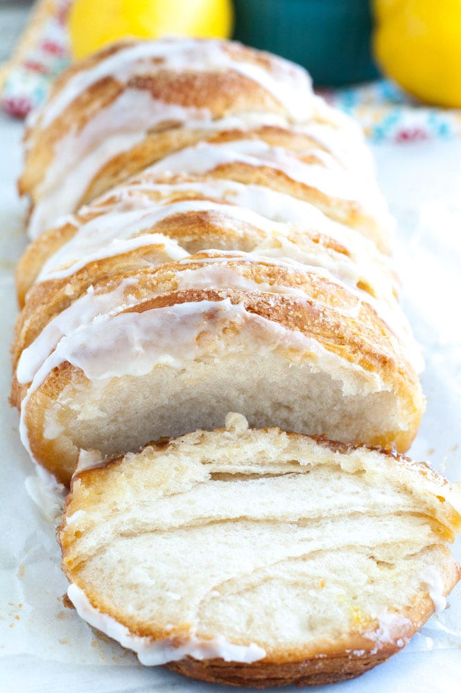 easy lemon pull-apart bread