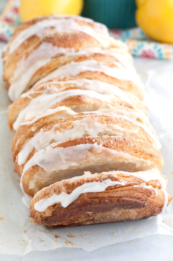 easy lemon pull-apart bread