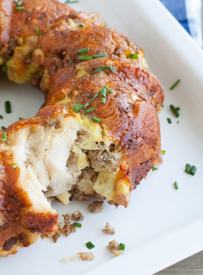 sausage egg and cheese monkey bread