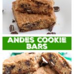 Stack of cookie bars on plate.