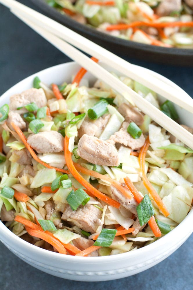 Pork Egg roll In A Bowl Pork Egg roll In A Bowl is a delicious twist on the classic egg roll.