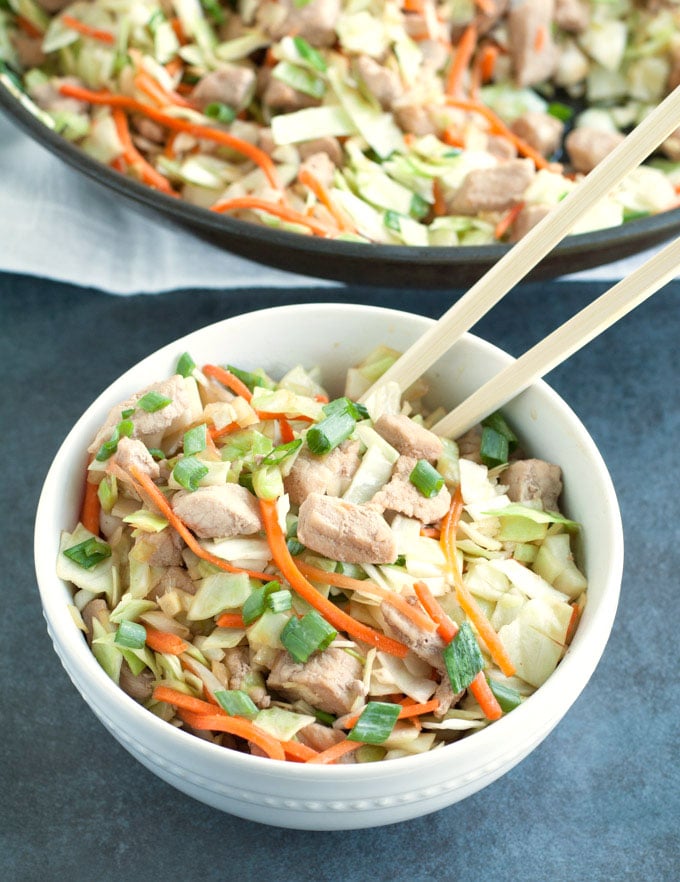 Pork Egg roll In A Bowl is a delicious twist on the classic egg roll. 