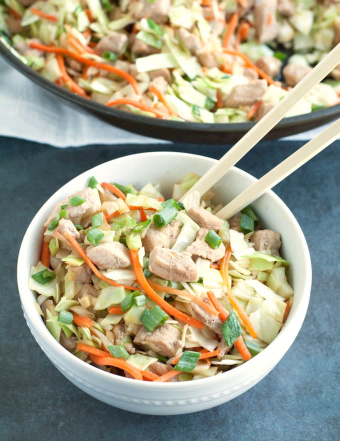 Pork Egg roll In A Bowl Pork Egg roll In A Bowl is a delicious twist on the classic egg roll.