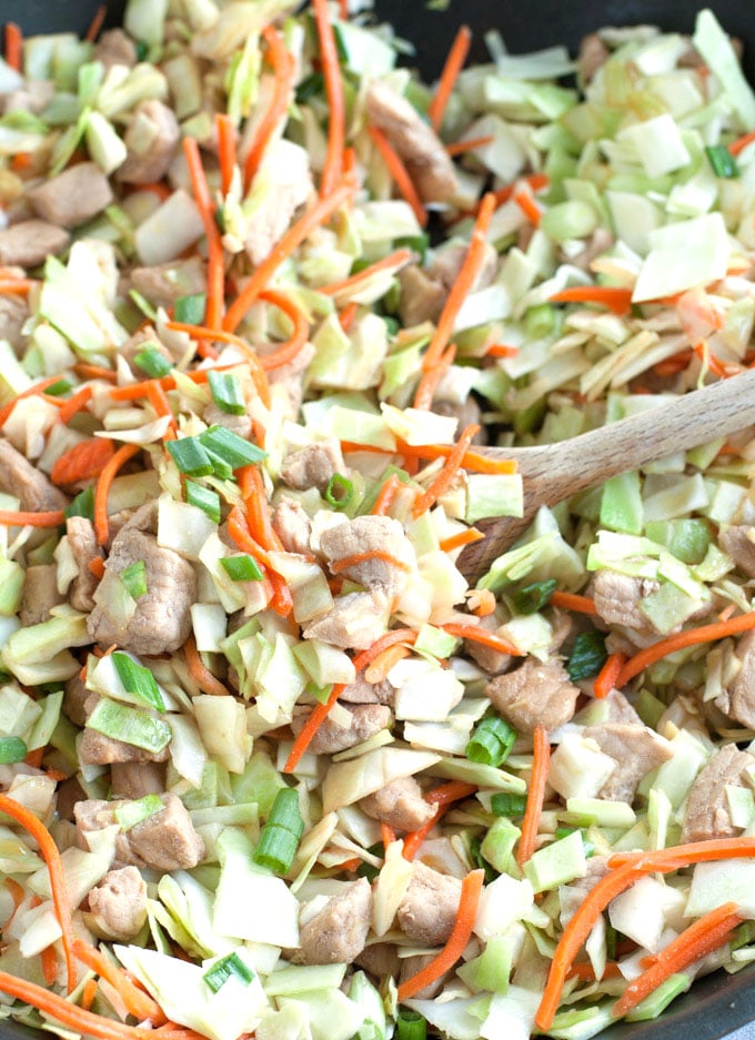 Pork Egg roll In A Bowl is a delicious twist on the classic egg roll.