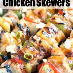 chicken and vegetable skewers