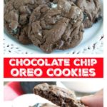 Chocolate cookies on a plate.