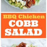 BBQ chicken salad in a bowl. 