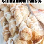 cinnamon twists on a plate