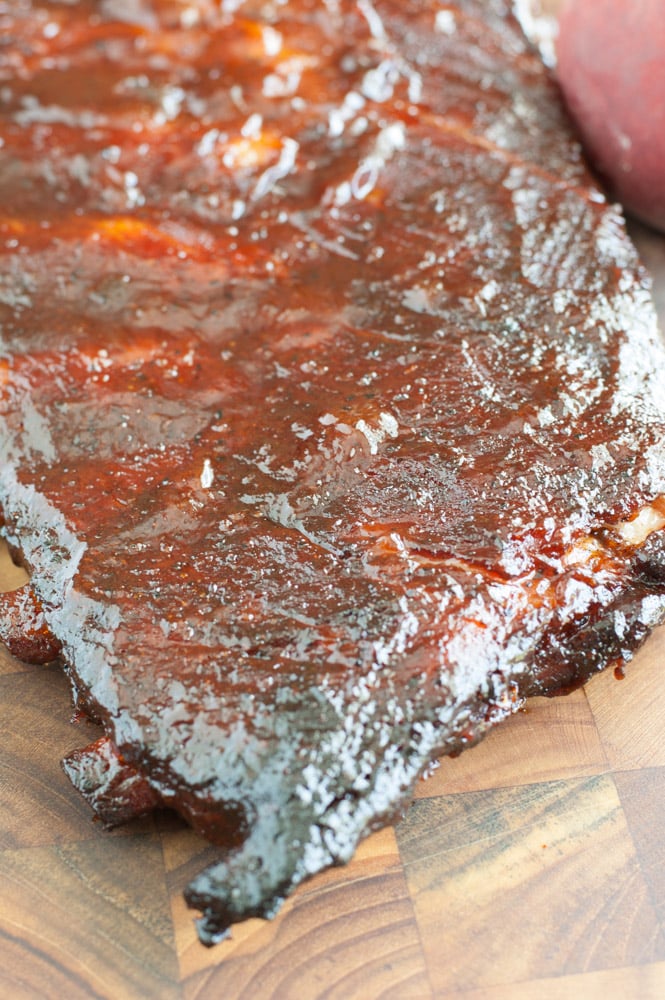 Peach Honey BBQ Ribs 