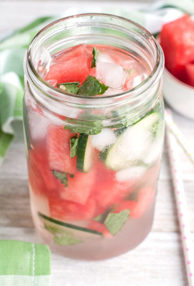 water with watermelon