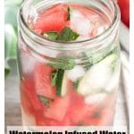 Watermelon Infused Water Pin for Pinterest