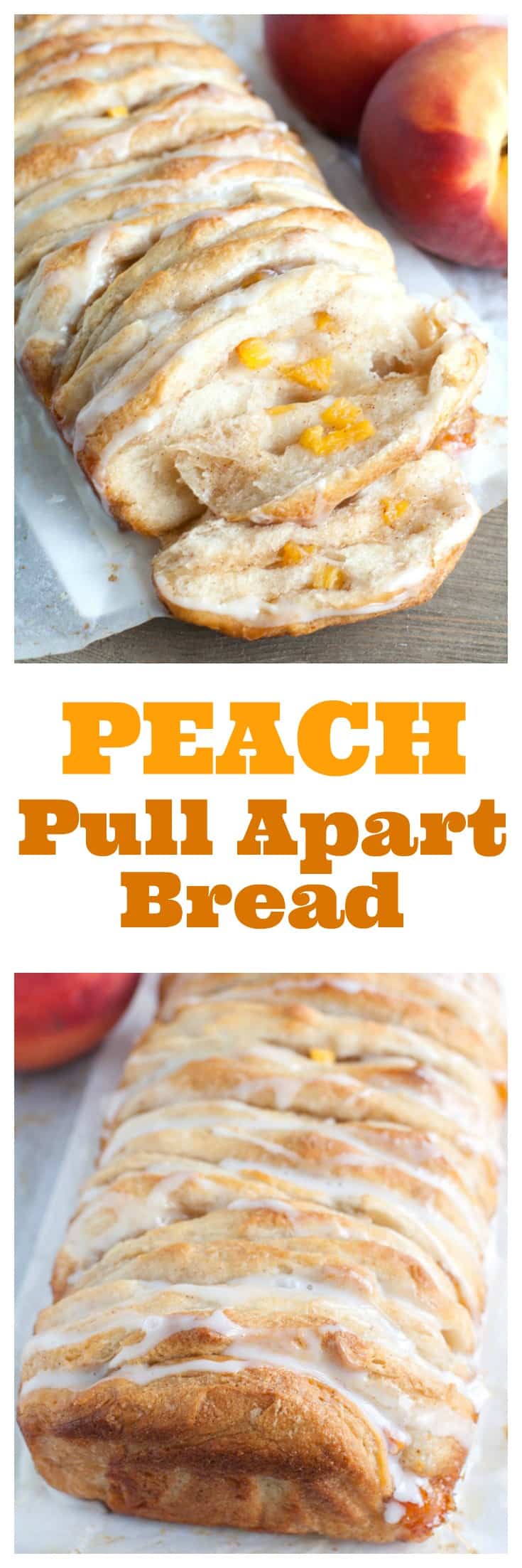 peach pull apart bread PIN